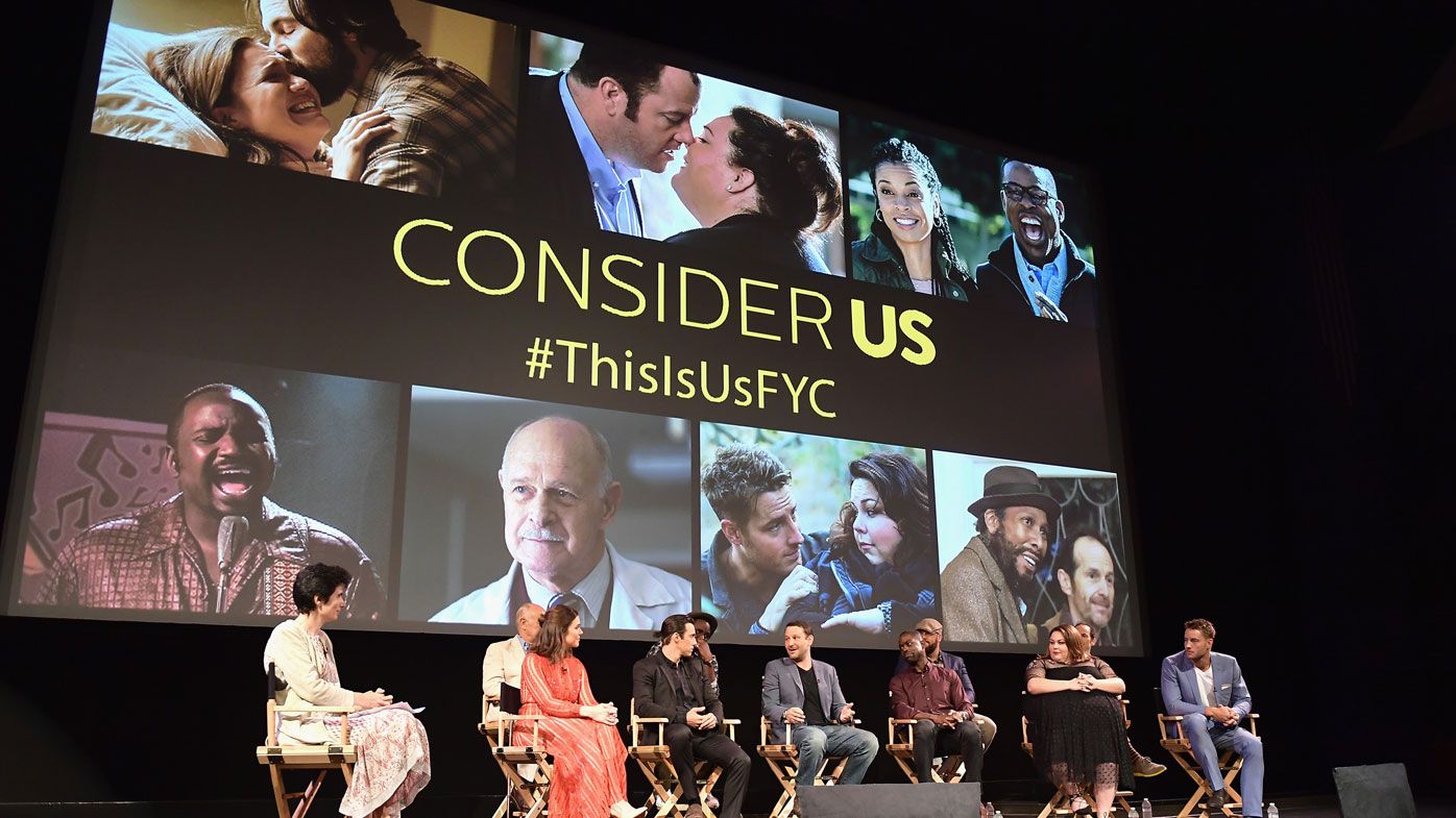 Cast and crew of 'This Is Us' speak onstage at FYC Panel Event for 20th Century Fox. The second season of the hit show won't air on Ten after negotiations with Fox broke down (Photo by Matt Winkelmeyer/Getty Images)