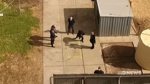 Police are excavating the site.