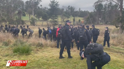 The room was instead packed with police who arrested Jordan after launching the biggest search operation in northern Tasmanian history.