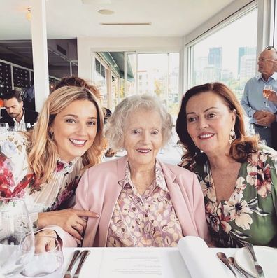 Jasmine Yarbrough reunites with her grandmother in Queensland.