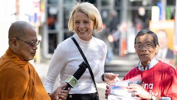 Kristina Keneally on the campaign hustings in Fairfield in the seat of Fowler.