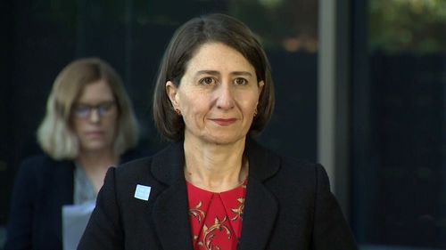 Premier Gladys Berejiklian addresses the media during a daily COVID-19 briefing.