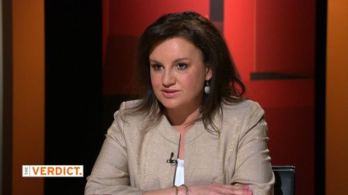 Ms Lambie appeared on The Verdict's debut episode. (Channel 9)