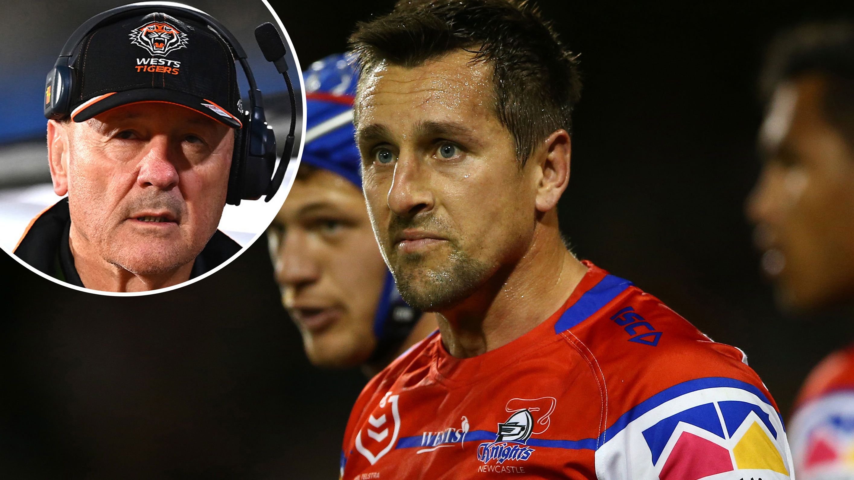 Tigers coach Tim Sheens confirms Mitchell Pearce approach, denies Luke Brooks being replaced