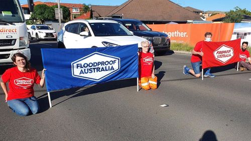 Fireproof floodproof australia botany bay protest sydney