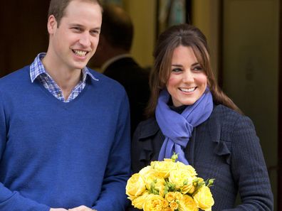 Prince William and Catherine, then the Duchess of Cambridge, leave the King Edward VII hospital where she was being treated for acute morning sickness (Hyperemesis Gravidarum) while pregnant with Prince George on December 06, 2012, three days after her pregnancy was announced.
