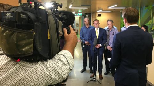 Health minister Steven Miles speaks with 9NEWS reporter Tim Arvier.