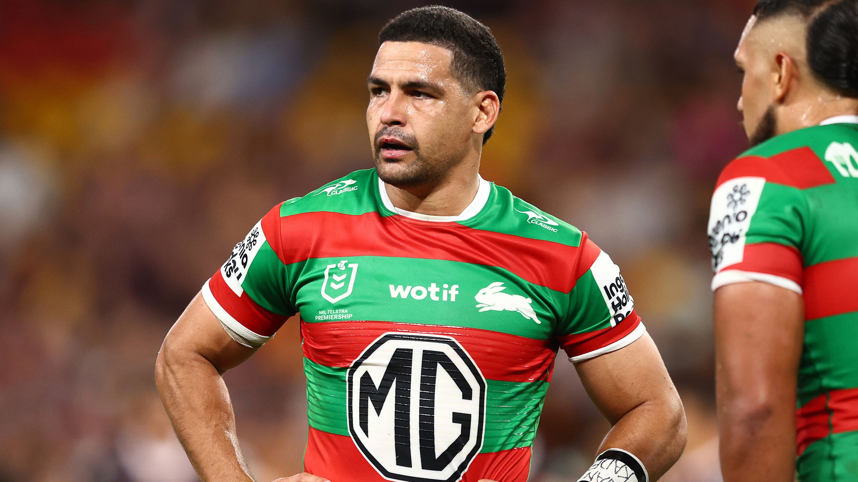 Cody Walker of the Rabbitohs during the loss to Brisbane.