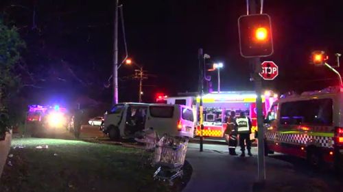 Five people were injured in the crash. (9NEWS)