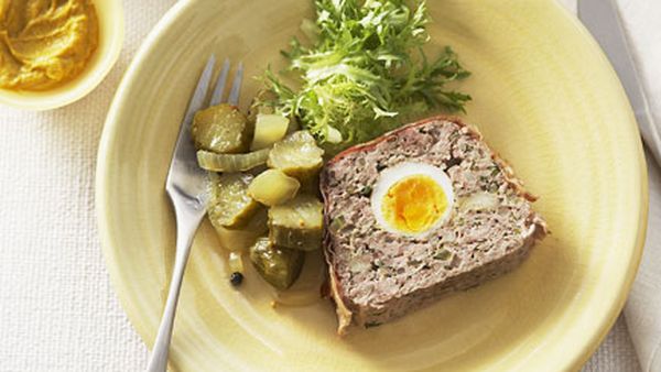 Meat loaf with tomato salsa