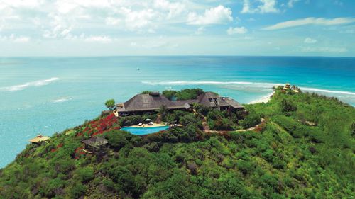 Before the damage: Sir Richard Branson's luxury home, on Necker Island, in the Caribbean. (AAP)