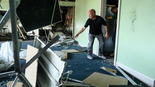 The damage in Jefferson City came toward the end of a string of strong storms and suspected tornadoes that swept through parts of Missouri on Wednesday.

