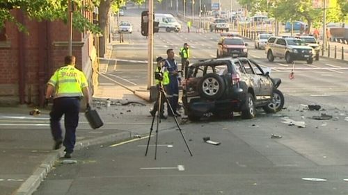 The scene of the crash. (9NEWS)