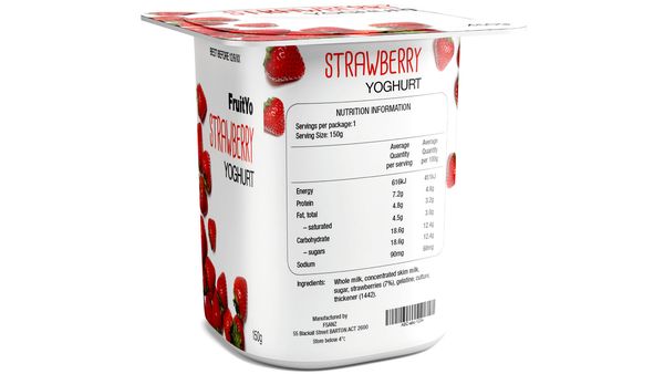 Strawberry yoghurt