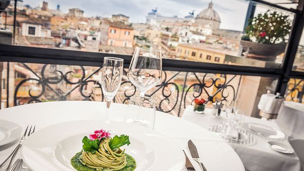 View from the restaurant (Minerva Roof Garden)