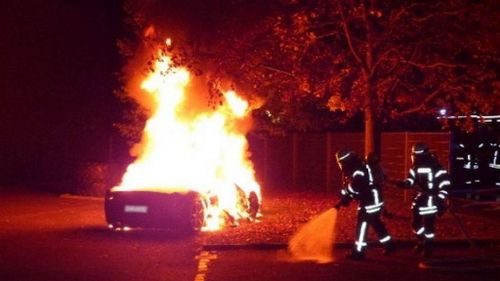 Son sets fire to Ferrari so wealthy dad will buy him new one