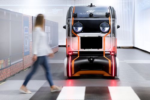 The vehicle has been designed based on the trust pedestrians put in visual interactions with human drivers, which can be replicated with driverless cars.