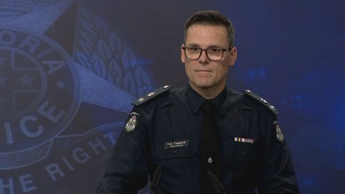 O superintendente Troy Papworth disse que a violência nos protestos não será tolerada.