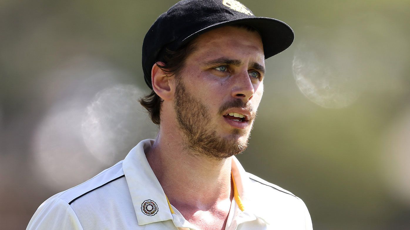 Lance Morris pictured in action for Western Australia during the Sheffield Shield final