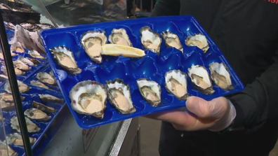 Sarah Stewart Sydney Fish Markets Good Friday oysters slimy mess