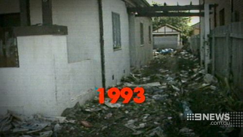 Lines of trash strewn around the perimeter were visible as early as 1993.