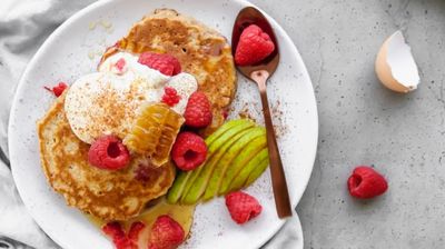 Raspberry and Pear Pancakes