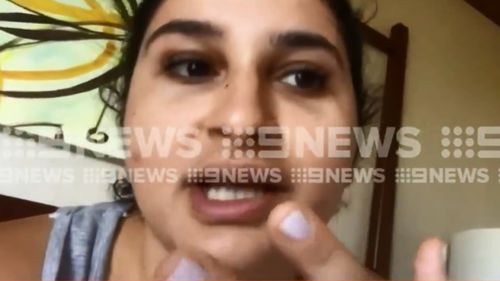 Australian tourist Jackie Calaizis spoke of the confusion. (9NEWS)