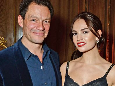 Dominic West and Lily James October 2018