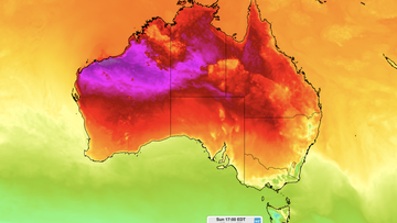 A lack of cloud cover and a broad, stagnant area of low pressure could see parts of the outback top 50C.