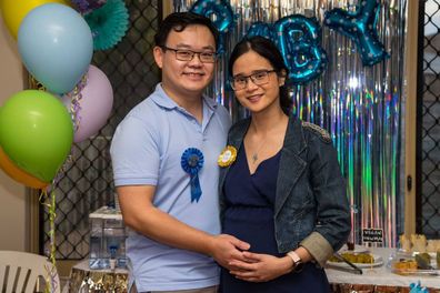 Audrey and Andre had a gender reveal celebration planned