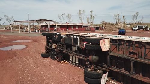 Pardoo Roadhouse and Tavern damage after Cyclone Ilsa made landfall