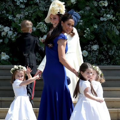 Jessica Mulroney and her daughter at royal wedding