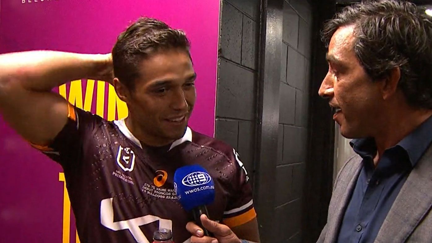 'I'm very proud of you': Te Maire Martin shares emotional moment with old captain Johnathan Thurston after return