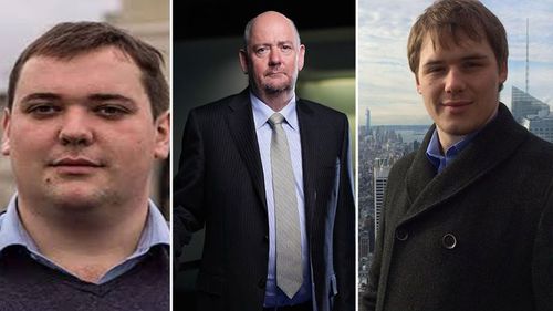 UK businessman Richard Cousins (centre), and his sons William (L) and Edward (R) were killed in the crash on New Years.