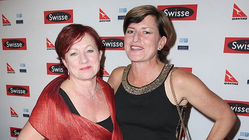 Christine Forster (right) and her partner Virginia Edwards. (Getty)