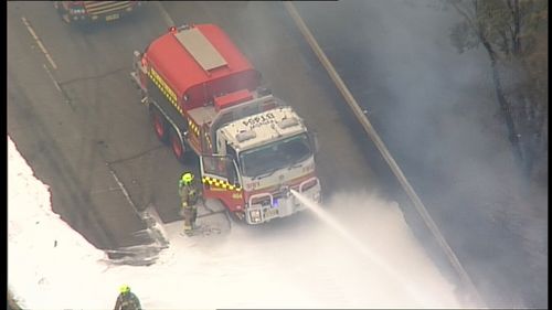 Fire crews are getting on top of the blaze, a NSW RFS spokesperson said. (9NEWS)