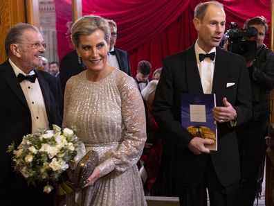 Prince Edward, Earl of Wessex and Sophie, Countess of Wessex attend the Royal Variety Performance at the Royal Albert Hall on December 1, 2022. 