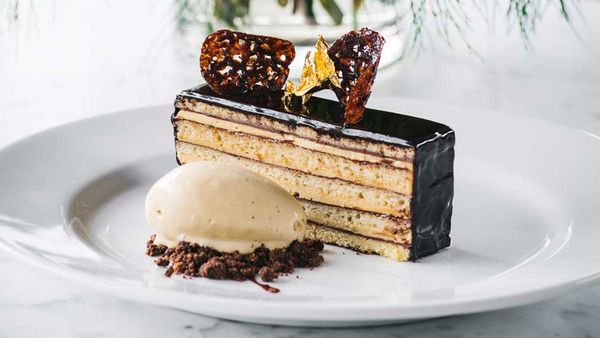 Bistro Moncur's opera cake