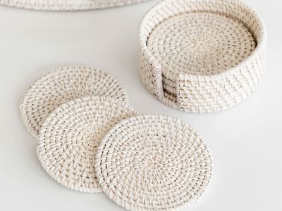 Rattan coaster set — Style My Home