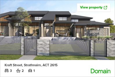 Townhouse Canberra Domain real estate property brand new development 