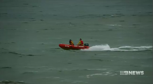 Lifeguards continued to search frantically for Junaid after bringing five family members back to shore. 