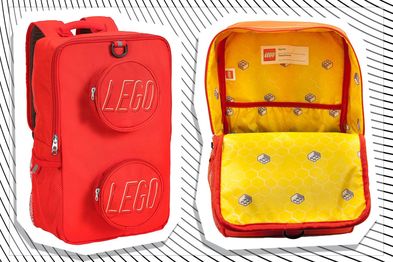 9PR: Lego Brick Kids Backpack, Red