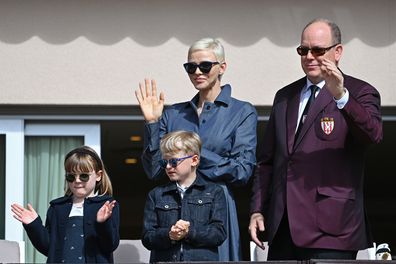 Princess Charlene stepped out to attend the Sainte Devote Rugby Tournament