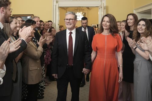 Prime Minister Keir Starmer and his wife Victoria