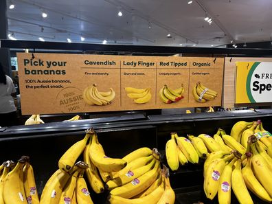 Bananas appear ripe, but that is not due to the fact that the cool weather takes longer to ripen