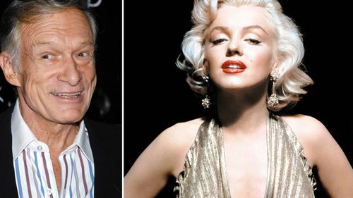 Hugh Hefner and Marilyn Monroe. (AAP)