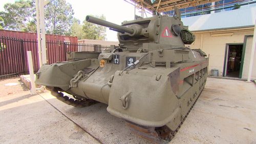 The tank has been restored to pristine condition after being left abandoned for seven decades. (9NEWS)