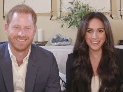 Prince Harry and Meghan Markle during the Time100 Talks