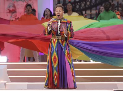 Jason Donovan performs during the Platinum Jubilee concert