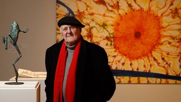 Artist John Olsen in Newcastle.